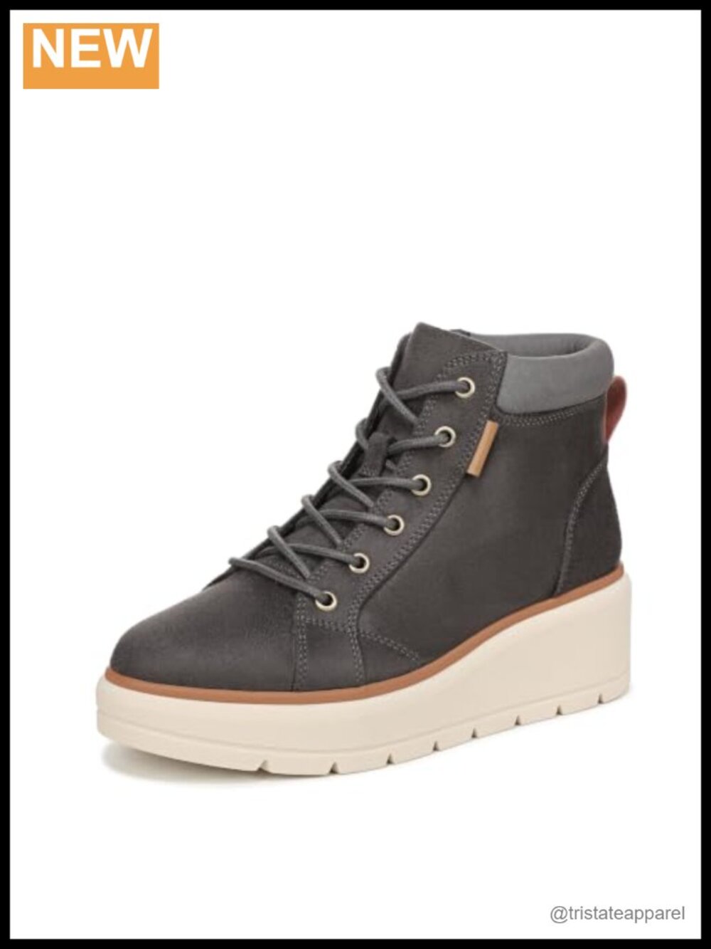 Women's Microfiber Ankle Boots with Inside Zip and Wedge Sport Sole